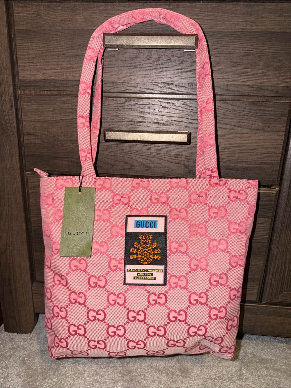 Gucci Pink GG Canvas Tote Bag GWP